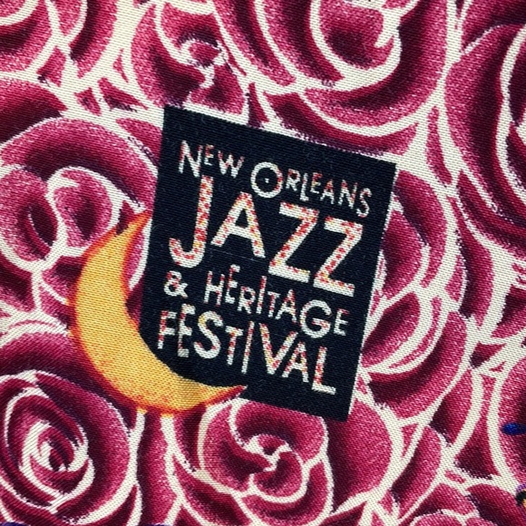 Vintage BayouWear NOLA Jazz & Heritage Festival HowAhYa 1990s Midi Skirt Size M - Picture 3 of 16